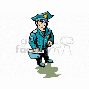 cartoon cop clipart. Commercial use image # 161504