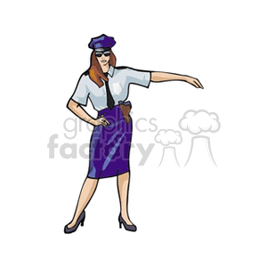 women cop clipart. Royalty-free image # 161555