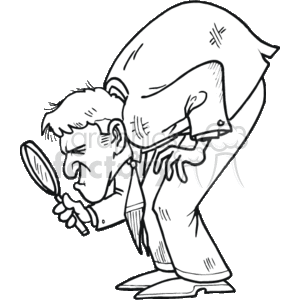 man searching clipart. Commercial use image # 161579
