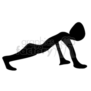 shadow doing pushups clipart. Royalty-free image # 161889