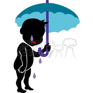  shadow people silhouette sad rain umbrella cry   people-007 Clip Art People Shadow People depression depressed