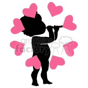 Person playing a love flute clipart. Commercial use image # 161941