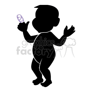 Guy with a broken finger clipart. Royalty-free image # 161969