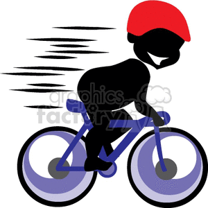 Boy riding a bicycle clipart. Royalty-free image # 162101