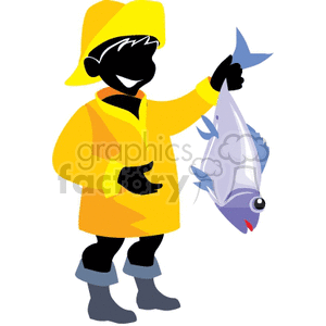 cartoon fishermen clipart. Royalty-free image # 162155