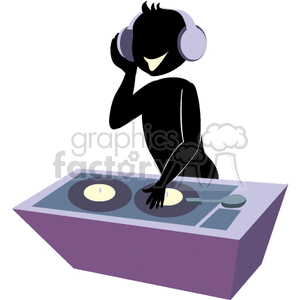 DJ clipart. Royalty-free image # 162257