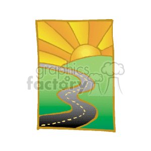 winding road clipart. Royalty-free image # 163127