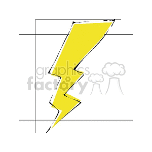 lightning bolt clipart. Commercial use image # 163947