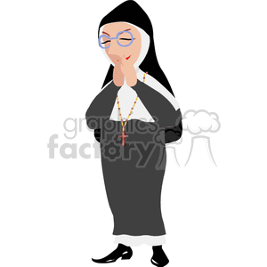  religion religious pray praying nun christian lds   religion016yy Clip Art Religion 