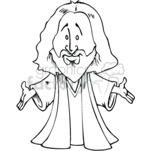 Jesus Christ drawing clipart. Royalty-free image # 164713