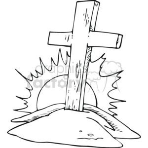  religion religious christian cross grave graveyard graveyards death dead Christian054_ssc_bw_ Clip Art Religion Christian 