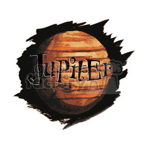 Planet Jupiter clipart. Royalty-free image # 165115