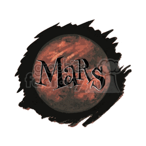 Planet Mars clipart. Commercial use icon # 165117