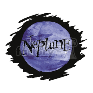 Neptune planet planets  neptune.gif Clip Art Sci-Fi space science cartoon 