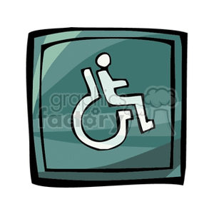 clipart - wheelchair sign.