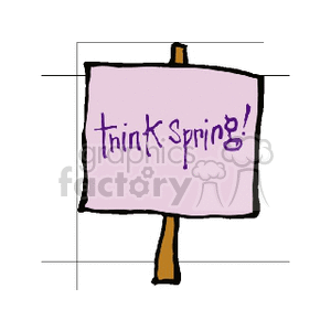 Think spring sign clipart. Royalty-free image # 166939
