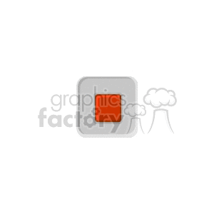 Red Stop Button clipart. Royalty-free image # 167085