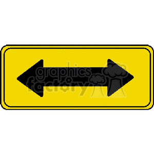 Left or Right Road Sign clipart. Royalty-free image # 167198