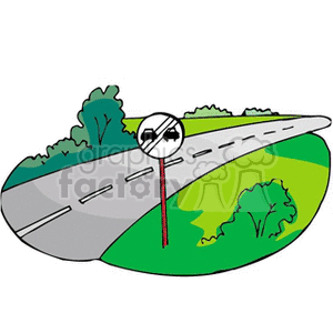   street sign signs road roads country  endnoovertaking.gif Clip Art Signs-Symbols Road Signs 