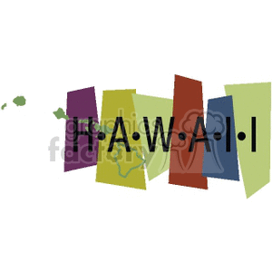 Hawaii Banner clipart. Royalty-free image # 167562