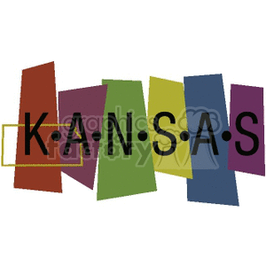 Kansas USA banner clipart. Royalty-free image # 167567