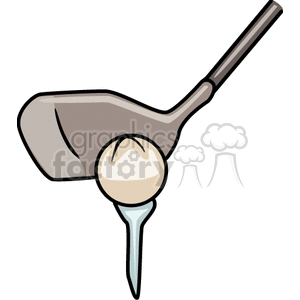 golf ball and club clipart #169113 at Graphics Factory.