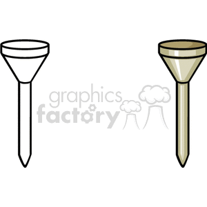 golf tee clipart. Commercial use image # 169119