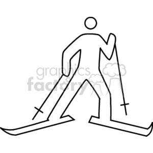 skiing706 clipart. Commercial use image # 169626