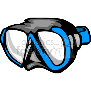 swimming swim gear mask masks goggle goggles  3_undersea_mask.gif Clip Art Sports Swimming scuba diving gear