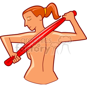 women drying herself clipart. Royalty-free image # 169878