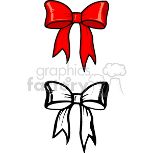   ribbon ribbons bow bows  BMY0120.gif Clip Art Toys-Games red black white