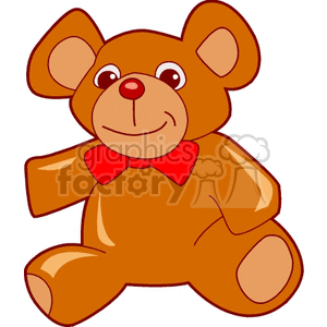   toy toys teddy bear bears  Sitting bow tie happy smiling