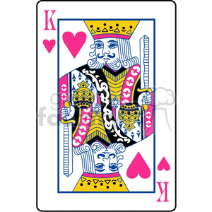 King of Hearts clipart. Commercial use image # 171659