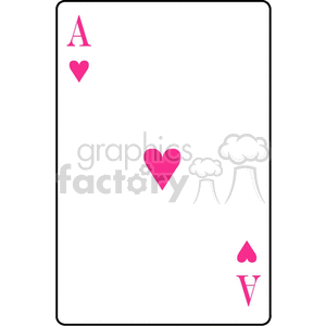 Ace of hearts clipart. Royalty-free image # 171663
