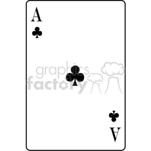   playing card cards ace  card851.gif Clip Art Toys-Games Games clubs deck