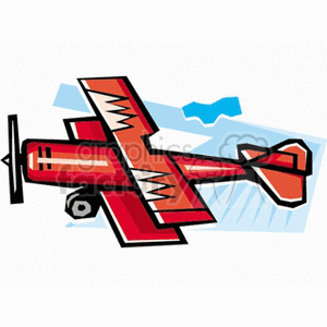 biplane clipart. Commercial use image # 171968