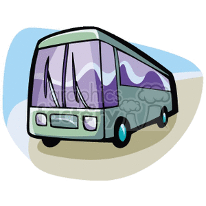 Charter bus clipart. Commercial use image # 172432