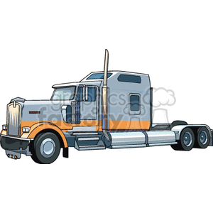 truck trucks autos vehicles semi semis big rigs 18 wheeler heavy equipment  Truck0031.gif Clip Art Transportation Land big rig