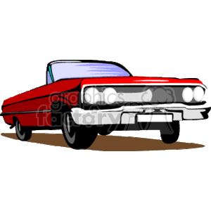 red Impala clipart. Commercial use image # 173053