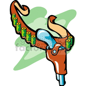 pistol-holster-bullets clipart. Commercial use image # 173497