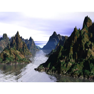  wallpaper desktop images valley gorge water mountain mountains   lightriver Wallpaper 