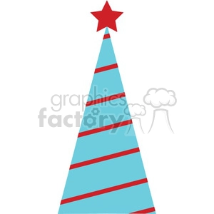 striped Christmas tree design