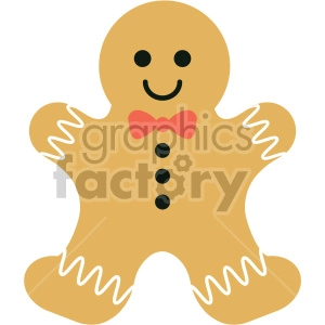 gingerbread man cookie clipart