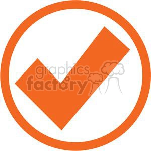 orange circled check mark