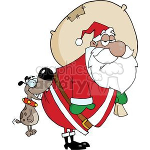Dog-Biting-A-African-American-Santa-Claus