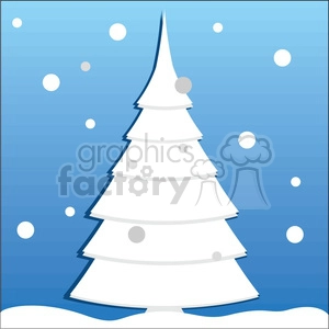 winter Christmas tree design