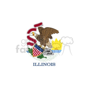 vector state Flag of Illinois