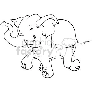 black and white Republican elephant cartoon