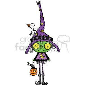 Bug Eyed Witch in color