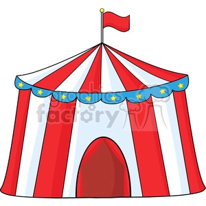 Royalty Free RF Clipart Illustration Big Circus Tent